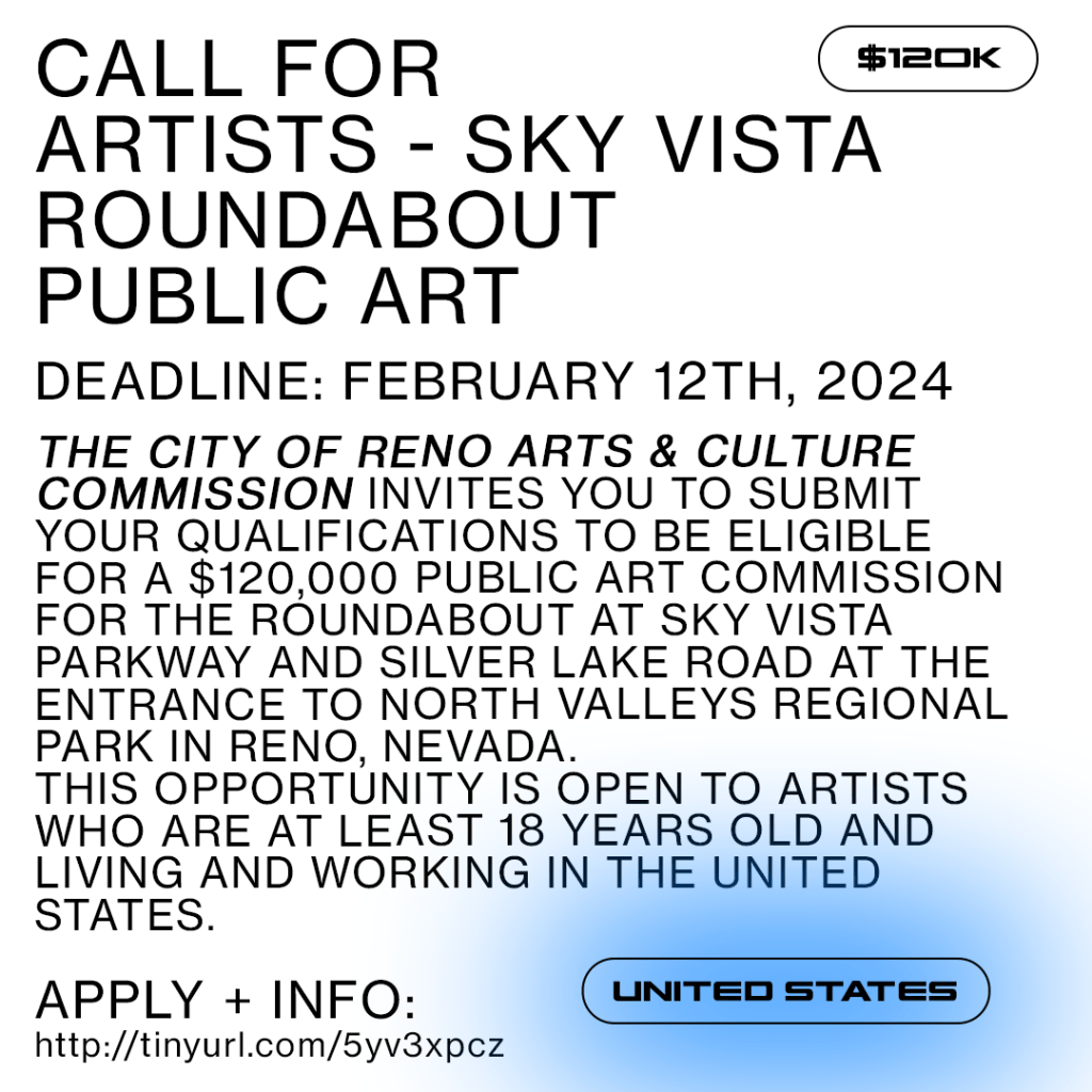 Call for Artists – Sky Vista Roundabout Public Art | City Of Reno ...