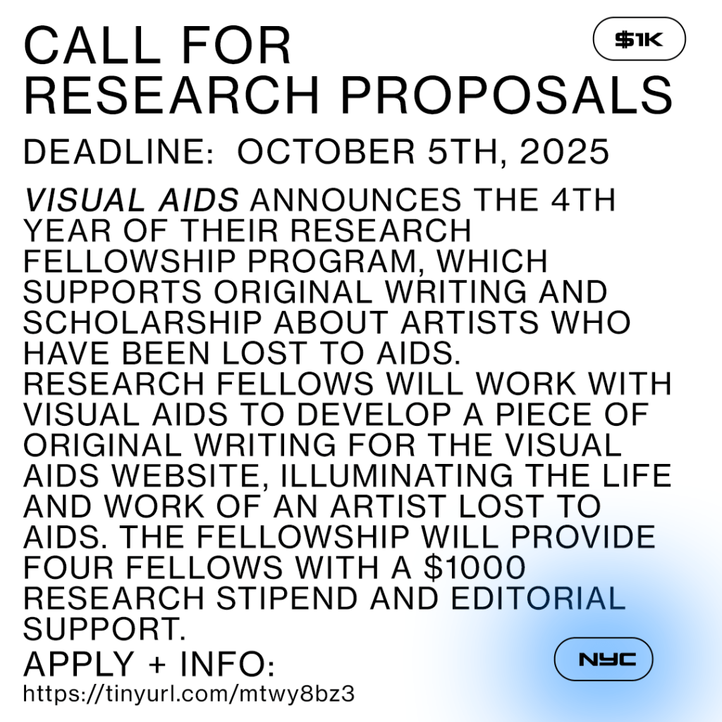 Call for Research Proposals | Visual Aids – Opportunity Listings Resource